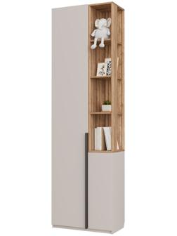 Стеллаж «Чарли 5.2», левый, 651×350×2205 мм, кашемир/авелано