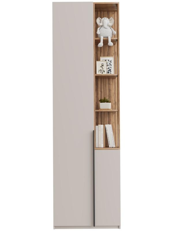 Стеллаж «Чарли 5.2», левый, 651×350×2205 мм, кашемир/авелано