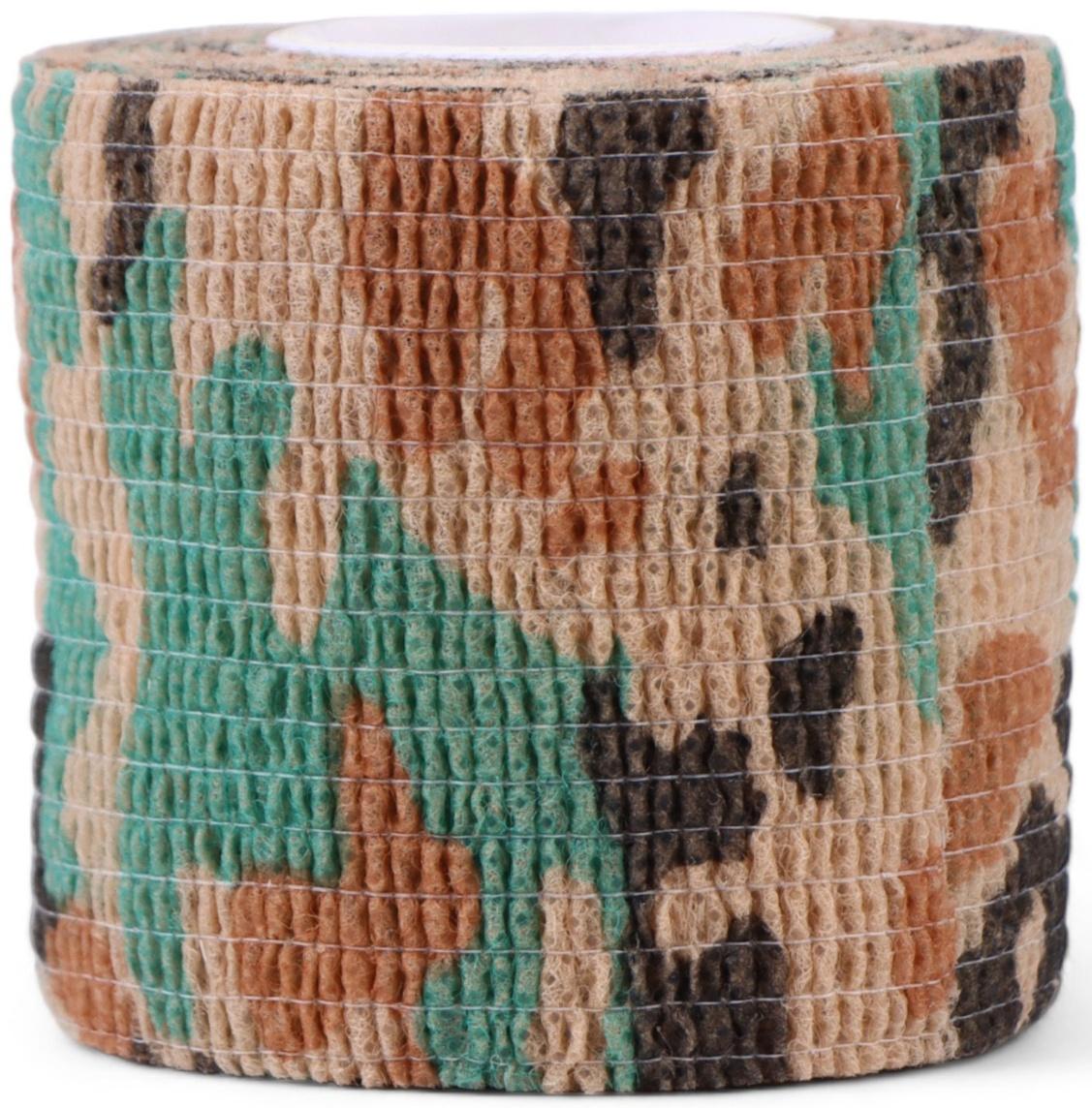 Лента маскировочная самоклеящаяся, 5 см х 4.5 м, камуфляж