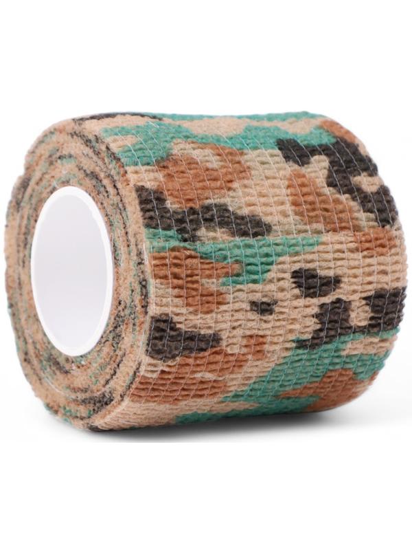 Лента маскировочная самоклеящаяся, 5 см х 4.5 м, камуфляж