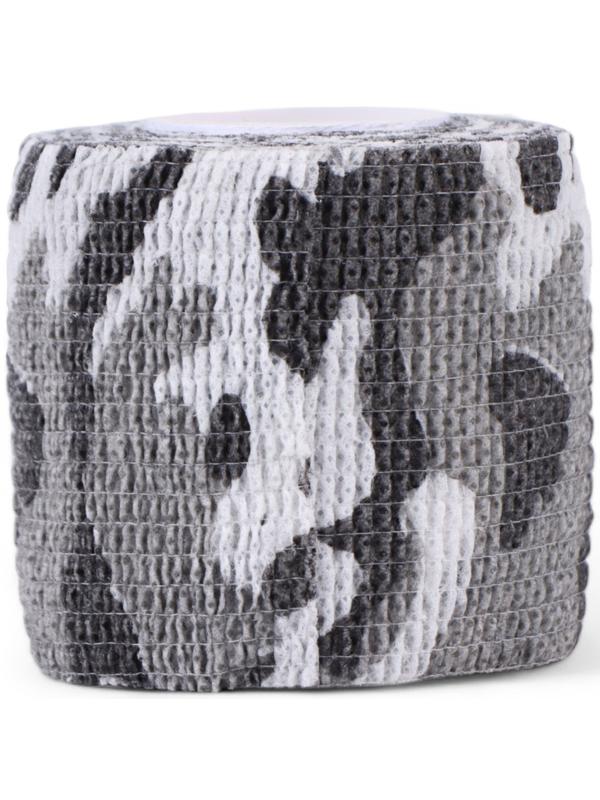 Лента маскировочная самоклеящаяся, 5 см х 4.5 м, камуфляж зимний