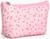 Набор простых косметичек на молниях 2 в 1, с рисунком «Полевые цветы», розовый
