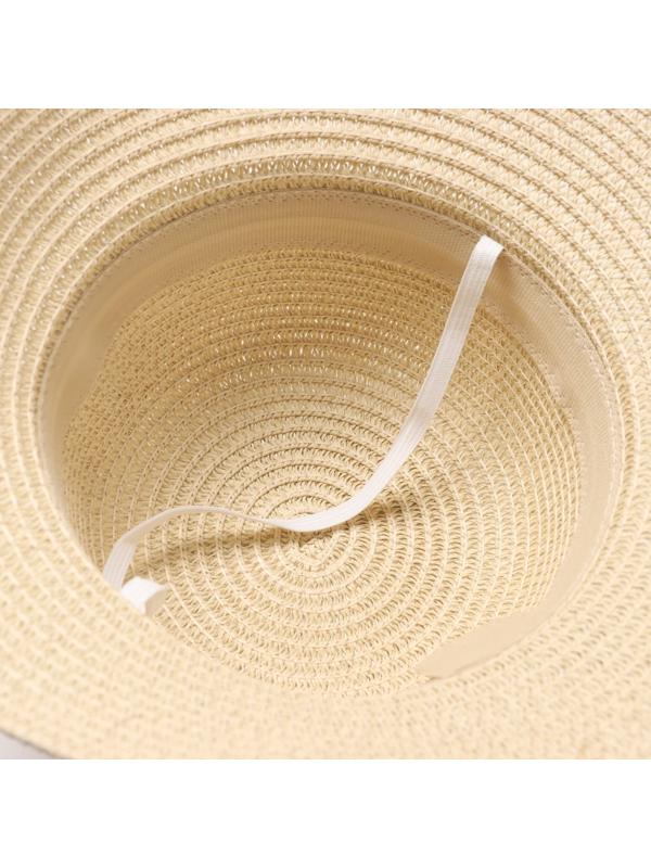 Шляпа для девочки MINAKU с бантом, цвет бежевый, р-р 52