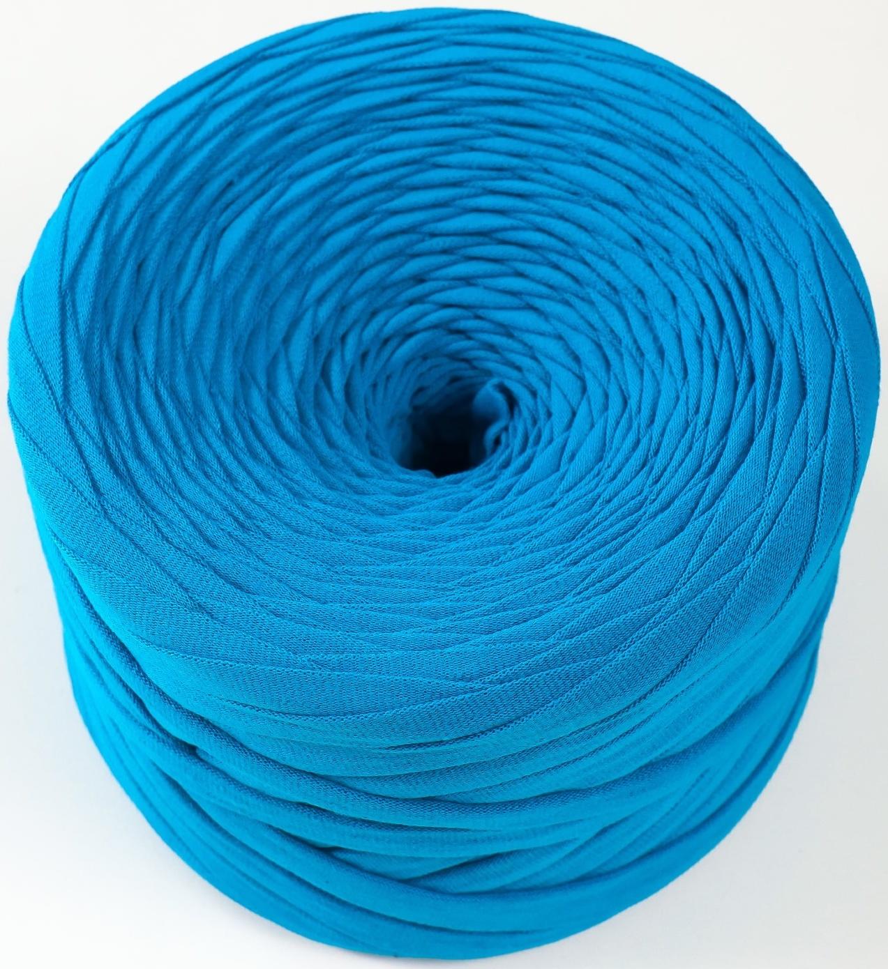 Трикотажная пряжа, ширина 7-9 мм, 100м/295 гр±10% (35 - синий)