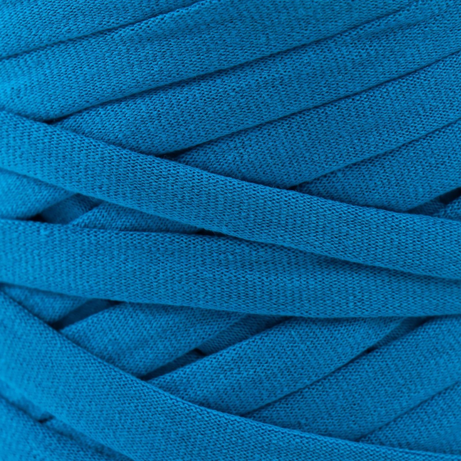 Трикотажная пряжа, ширина 7-9 мм, 100м/295 гр±10% (35 - синий)