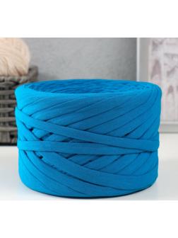 Трикотажная пряжа, ширина 7-9 мм, 100м/295 гр±10% (35 - синий)