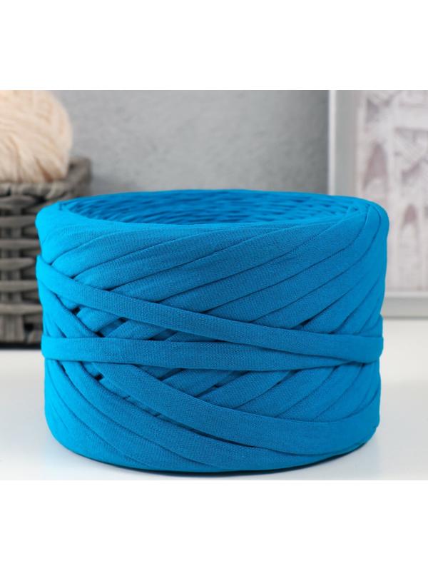 Трикотажная пряжа, ширина 7-9 мм, 100м/295 гр±10% (35 - синий)