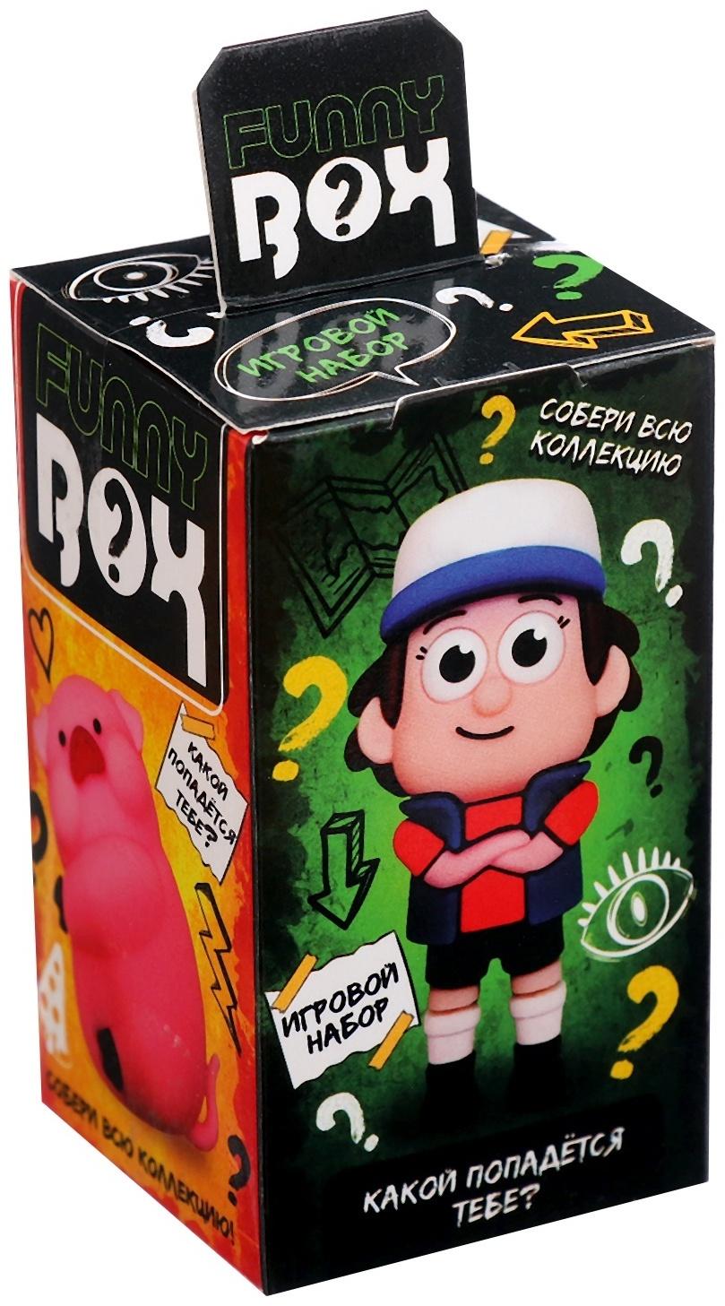 Игрушка - сюрприз Funny box «Весёлая семейка»: детский брелок, наклейки, карточка, цвет МИКС