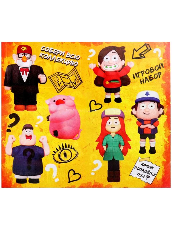 Игрушка - сюрприз Funny box «Весёлая семейка»: детский брелок, наклейки, карточка, цвет МИКС