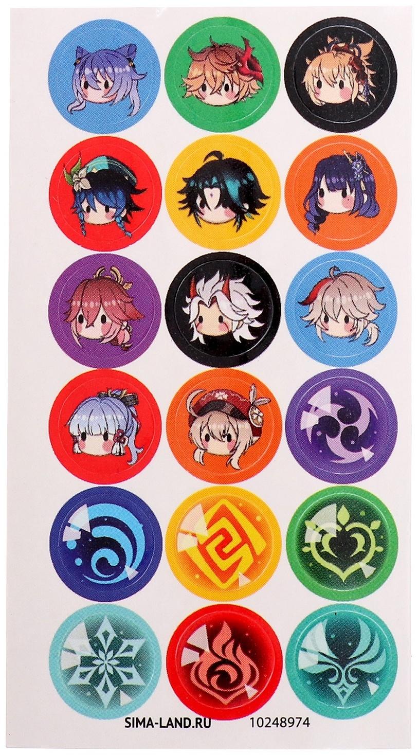 Игрушка - сюрприз Funny box «Аниме»: детский брелок, наклейки, карточка, цвет МИКС