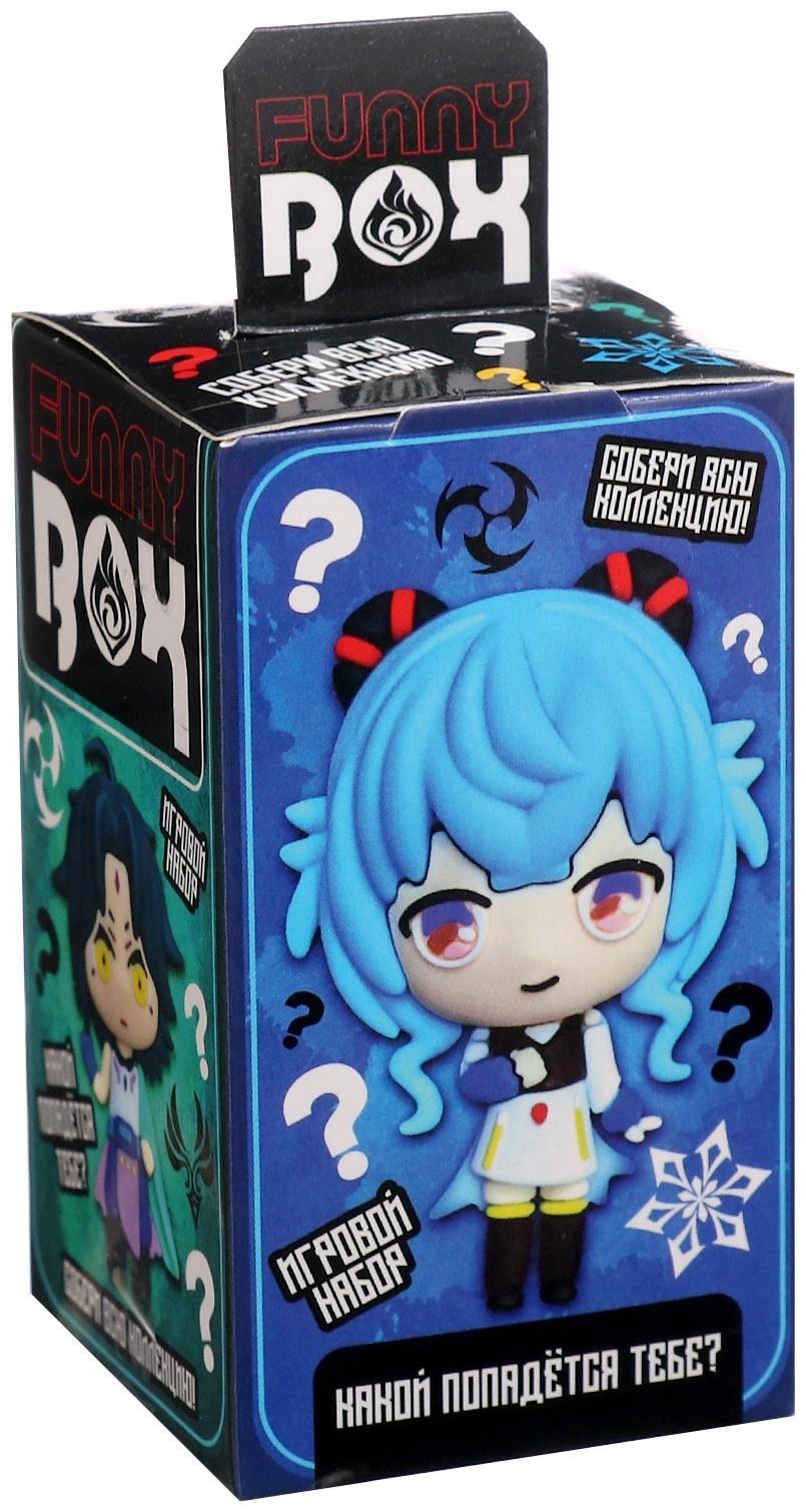 Игрушка - сюрприз Funny box «Аниме»: детский брелок, наклейки, карточка, цвет МИКС