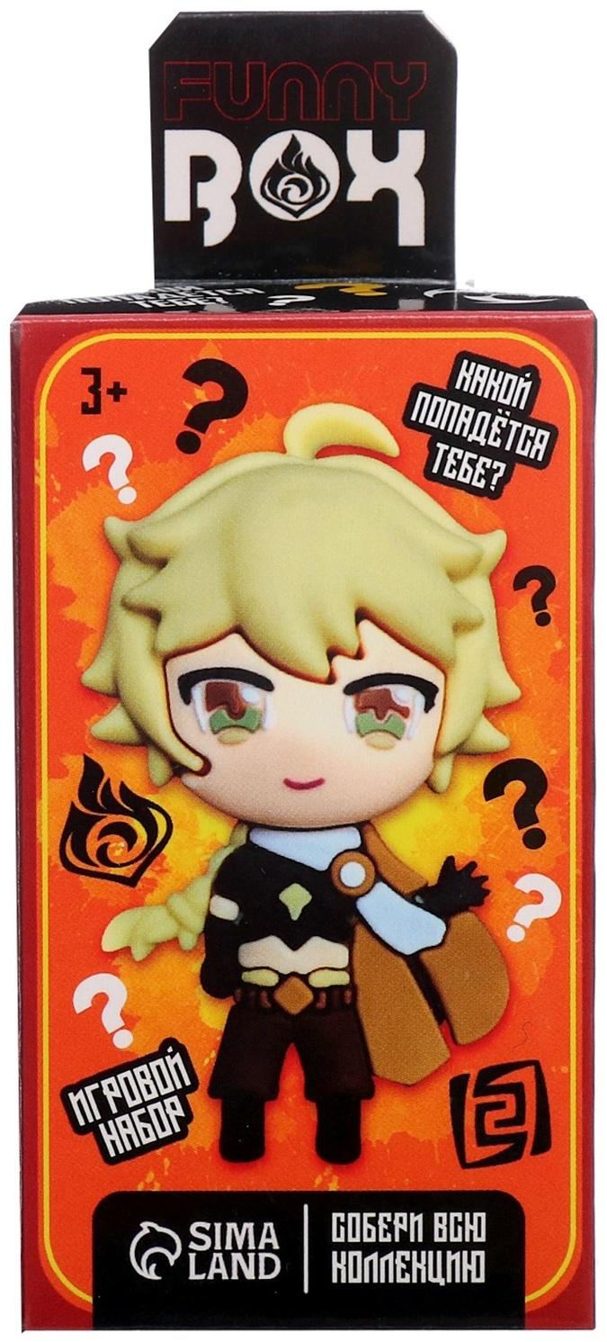 Игрушка - сюрприз Funny box «Аниме»: детский брелок, наклейки, карточка, цвет МИКС
