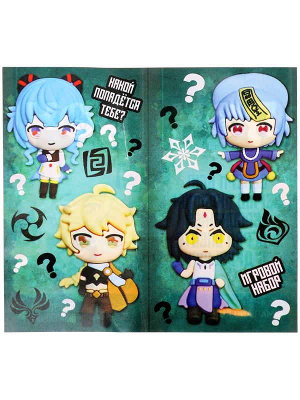 Игрушка - сюрприз Funny box «Аниме»: детский брелок, наклейки, карточка, цвет МИКС