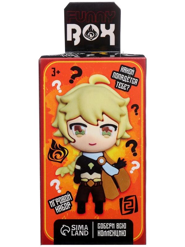 Игрушка - сюрприз Funny box «Аниме»: детский брелок, наклейки, карточка, цвет МИКС
