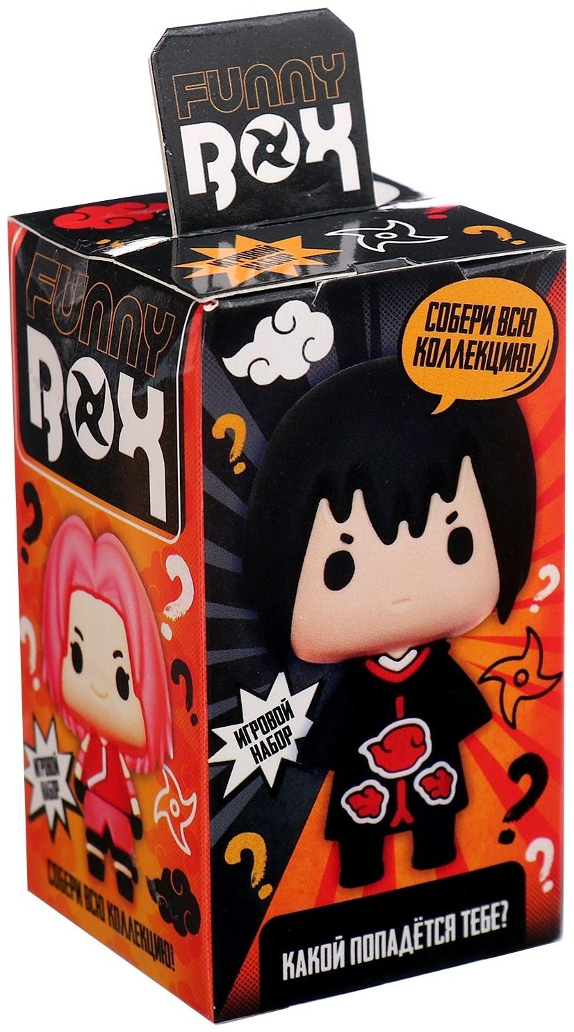 Игрушка - сюрприз Funny box «Аниме»: детский брелок, наклейки, карточка, цвет МИКС