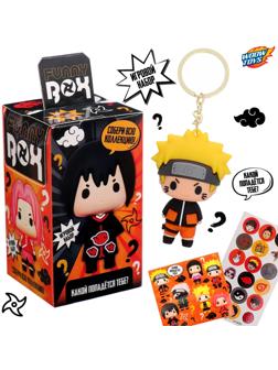 Игрушка - сюрприз Funny box «Аниме»: детский брелок, наклейки, карточка, цвет МИКС