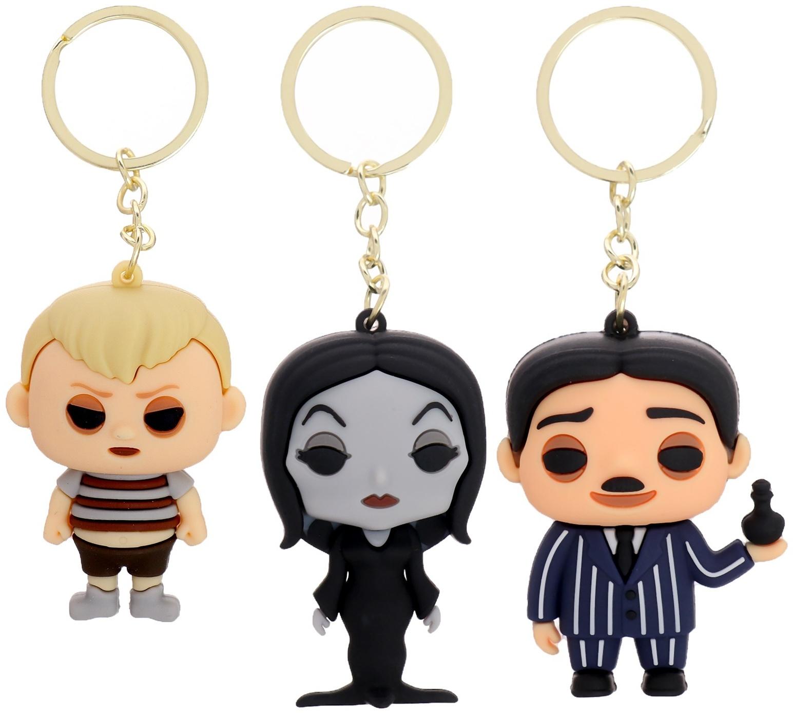 Игрушка - сюрприз Funny box «Мрачная семейка»: детский брелок, наклейки, карточка