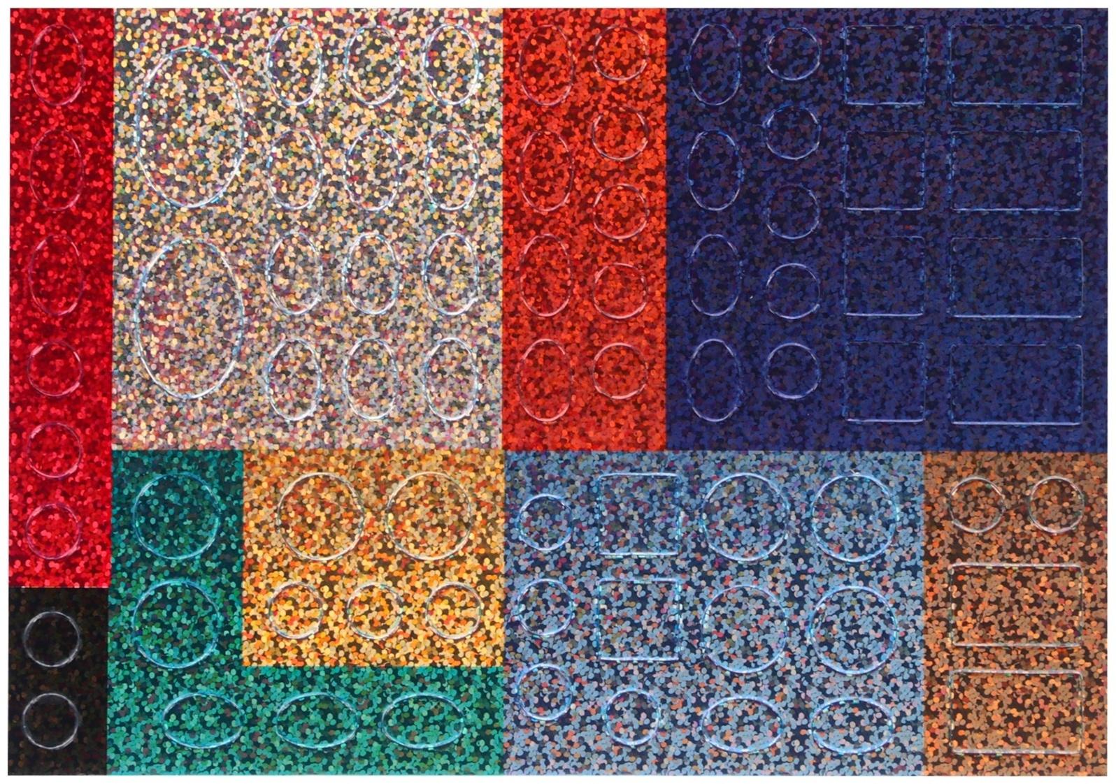 Аппликация форменными стикерами «Малыш и Карлсон», набор для творчества, стикерная мозаика