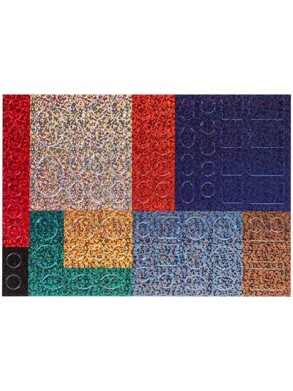 Аппликация форменными стикерами «Малыш и Карлсон», набор для творчества, стикерная мозаика