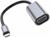 Адаптер Hoco UA21, Type-C (m) - VGA (f), 13 см, серый