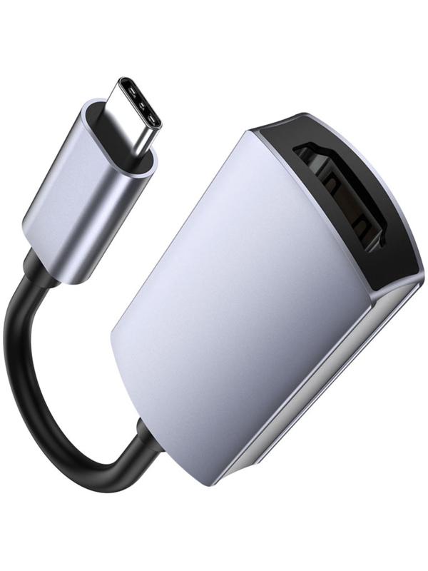 Адаптер Hoco UA20, Type-C - HDMI, 11,5 см, серый