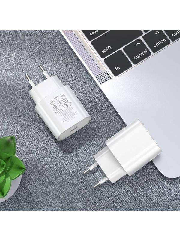 Сетевое зарядное устройство Hoco N22, 1 Type-C, 25 Вт, PD + QC, белое