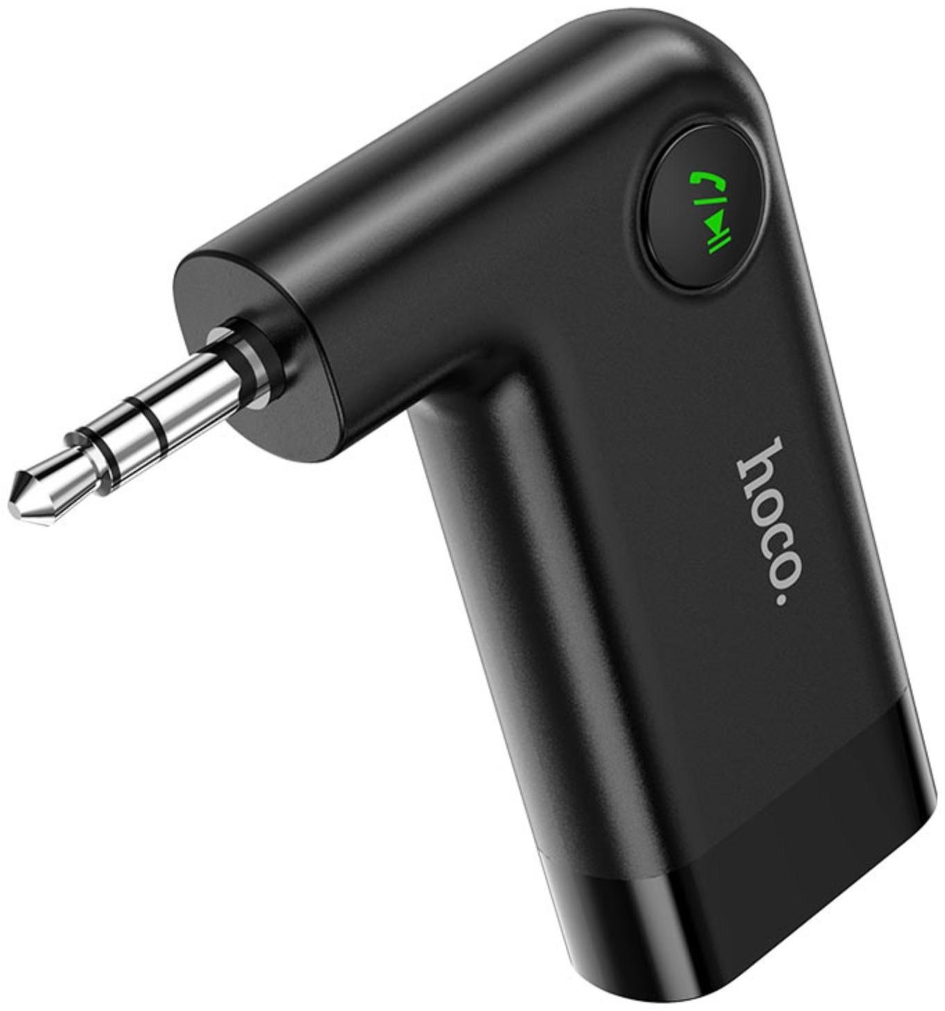 Адаптер Bluetooth Hoco E53, беспроводной, Bluetooth 5.0, 3.5 мм, 145 мАч, чёрный
