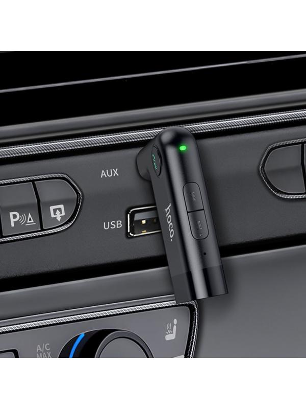 Адаптер Bluetooth Hoco E53, беспроводной, Bluetooth 5.0, 3.5 мм, 145 мАч, чёрный