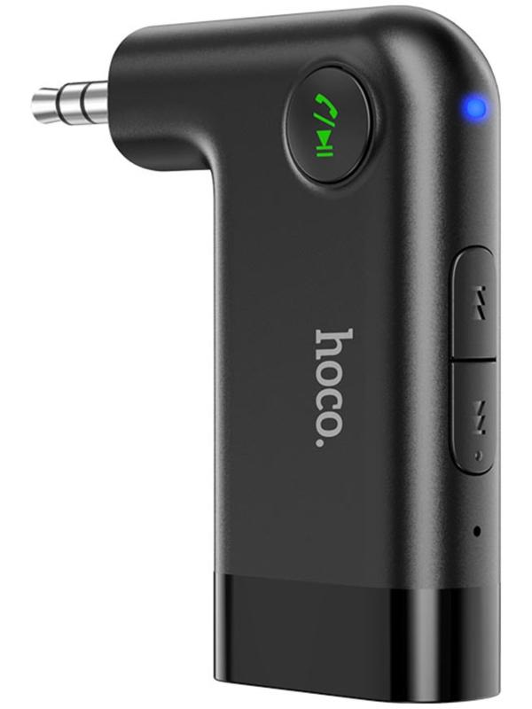 Адаптер Bluetooth Hoco E53, беспроводной, Bluetooth 5.0, 3.5 мм, 145 мАч, чёрный