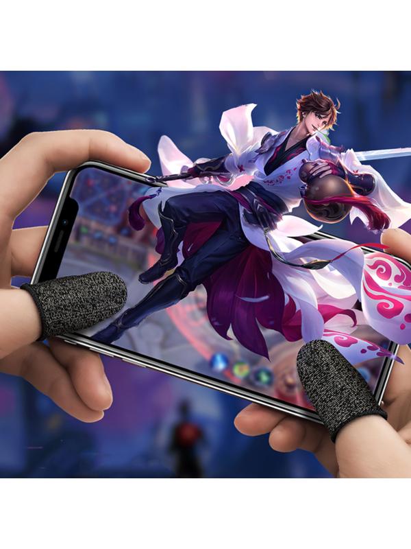 Напальчники для игр на смартфоне Hoco GM4, с защитой от пота, 2 шт., черный