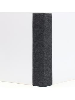 Когтеточка 55*20 см, угловая, без меха, серая