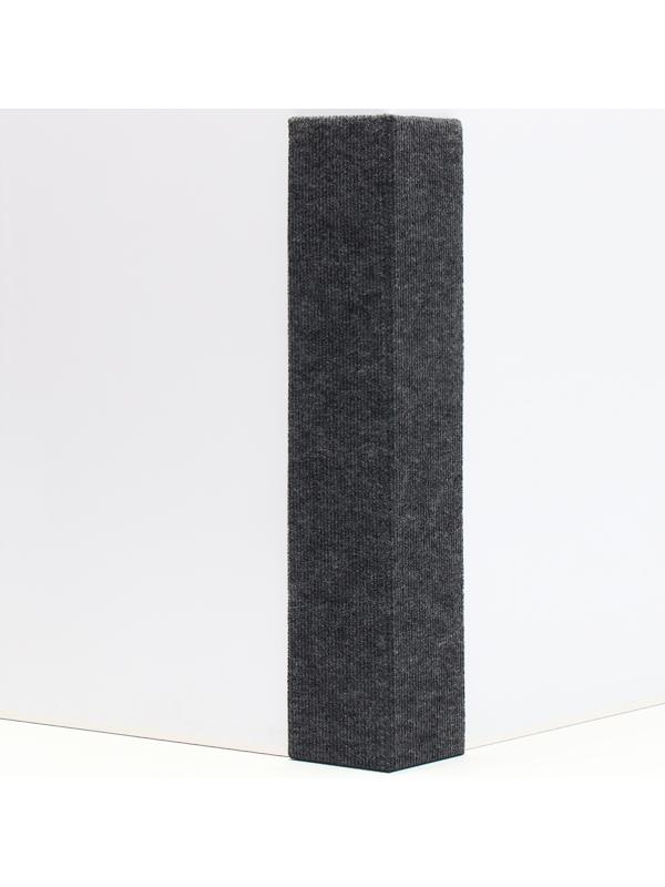 Когтеточка 55*20 см, угловая, без меха, серая