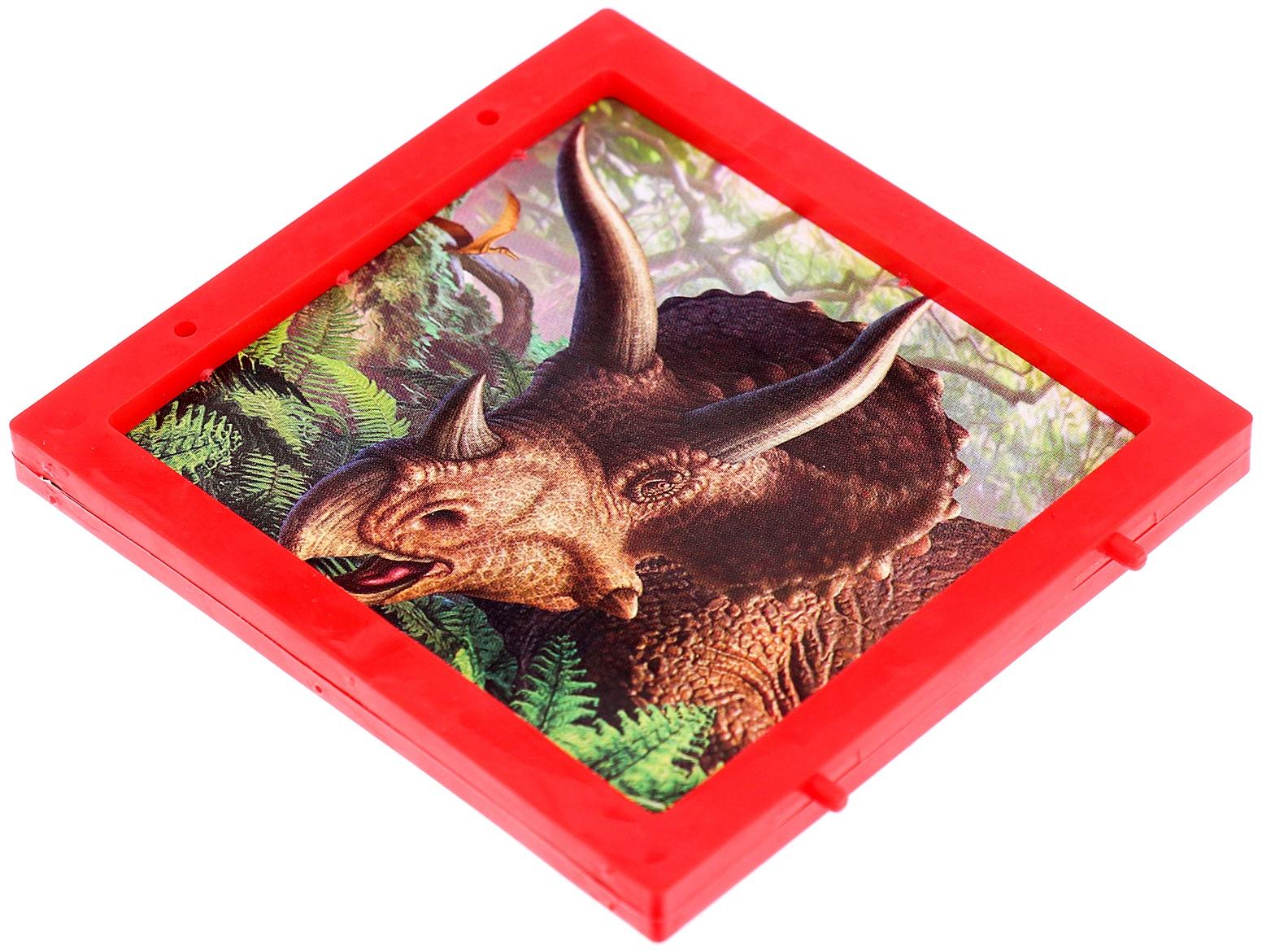 Набор для опытов «Диномир: Трицератопс», строение тела динозавра, 33 детали