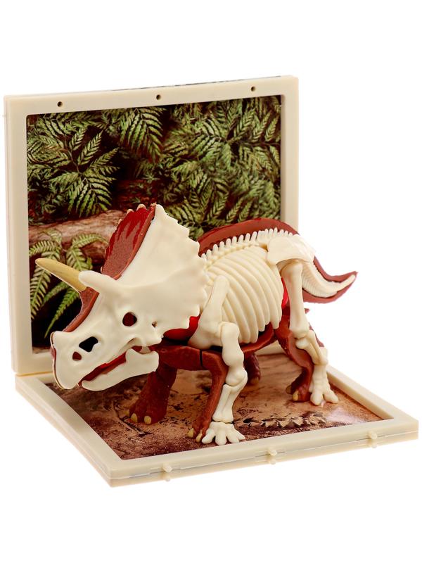Набор для опытов «Диномир: Трицератопс», строение тела динозавра, 33 детали