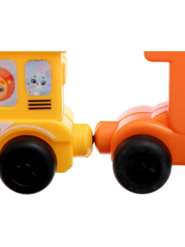 Паровоз «Числовой поезд», учимся считать, 11 цифр на магнитах