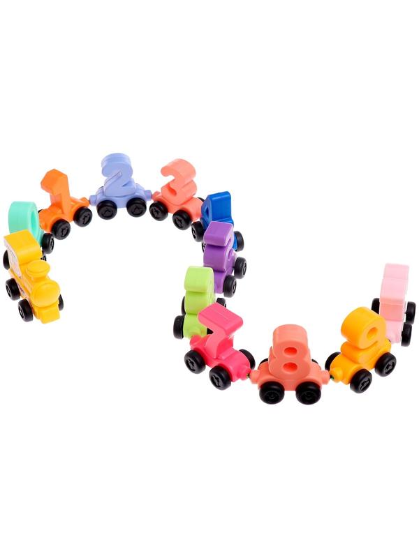 Паровоз «Числовой поезд», учимся считать, 11 цифр на магнитах