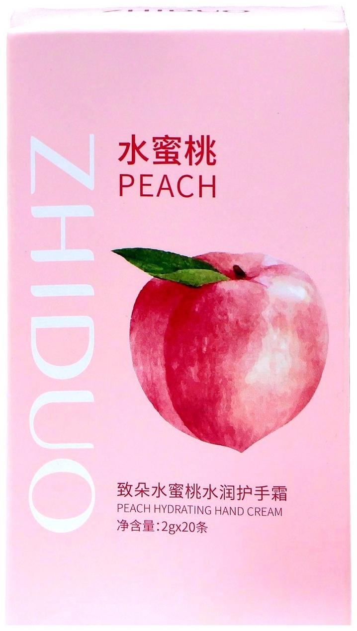 Увлажняющий крем для рук с персиком, набор 2 г x 20 шт