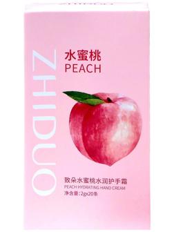 Увлажняющий крем для рук с персиком, набор 2 г x 20 шт