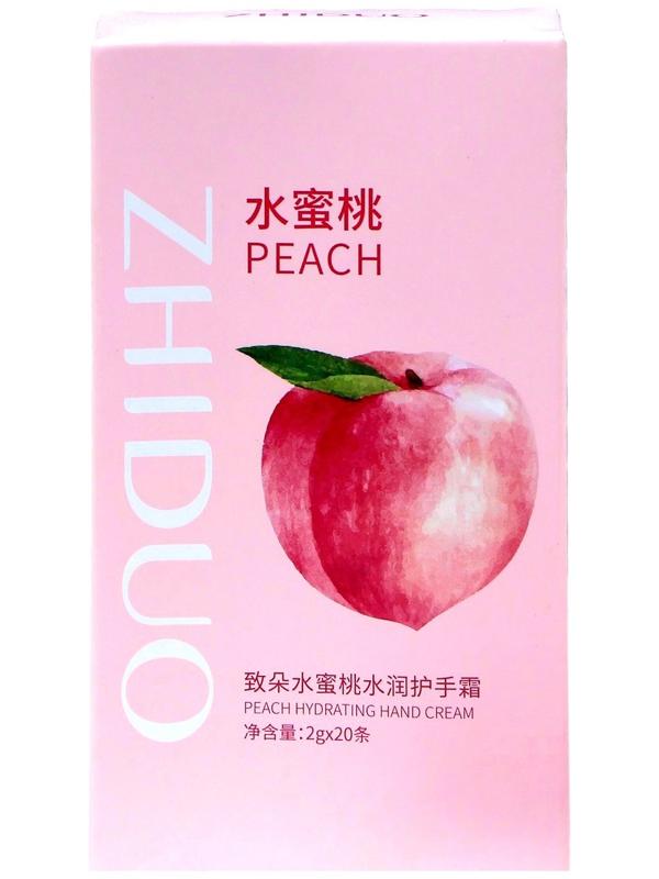 Увлажняющий крем для рук с персиком, набор 2 г x 20 шт