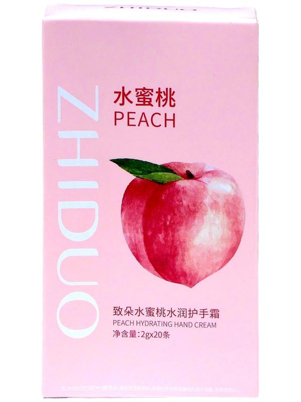 Увлажняющий крем для рук с персиком, набор 2 г x 20 шт