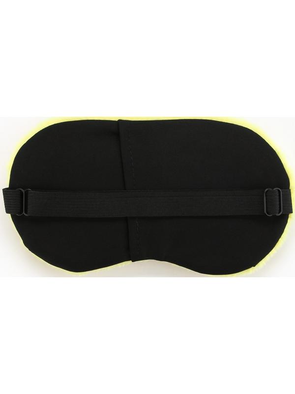 Маска для сна «Сердечки», 10.4×20 см, жёлтая