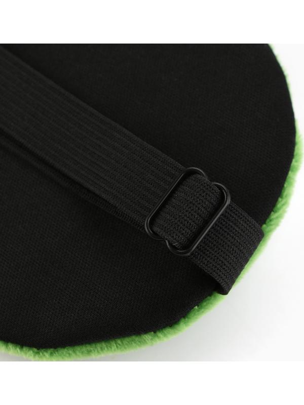 Маска для сна «Дружок», 12.5×20 см, зелёная