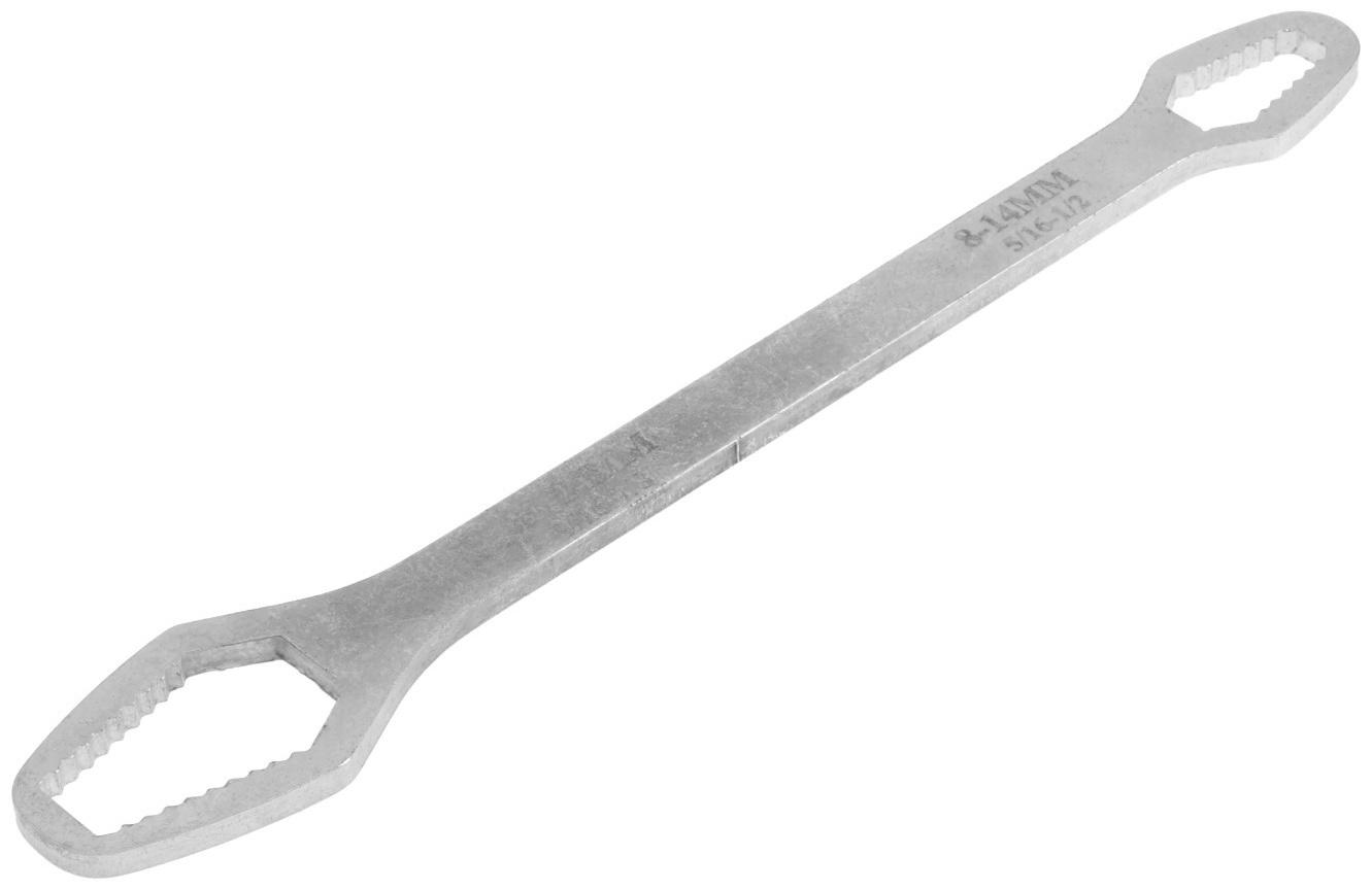 Ключ универсальный накидной ТУНДРА, двухсторонний 8 - 14 мм и 15 - 24 мм, 270 мм