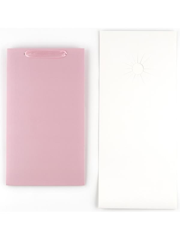 Переноска для цветов с вкладышем для фиксации, «Подарок для тебя», розовый, 35 х 20 х 20 см