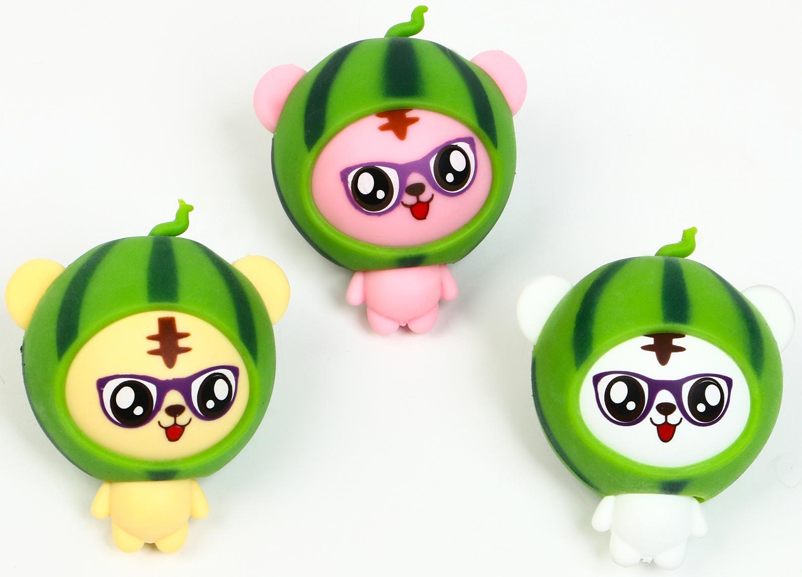 Антистресс игрушка - мялка «Фрукты», набор 3 шт., МИКС