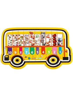 Обучающая игра «Автобус с цифрами» на подложке