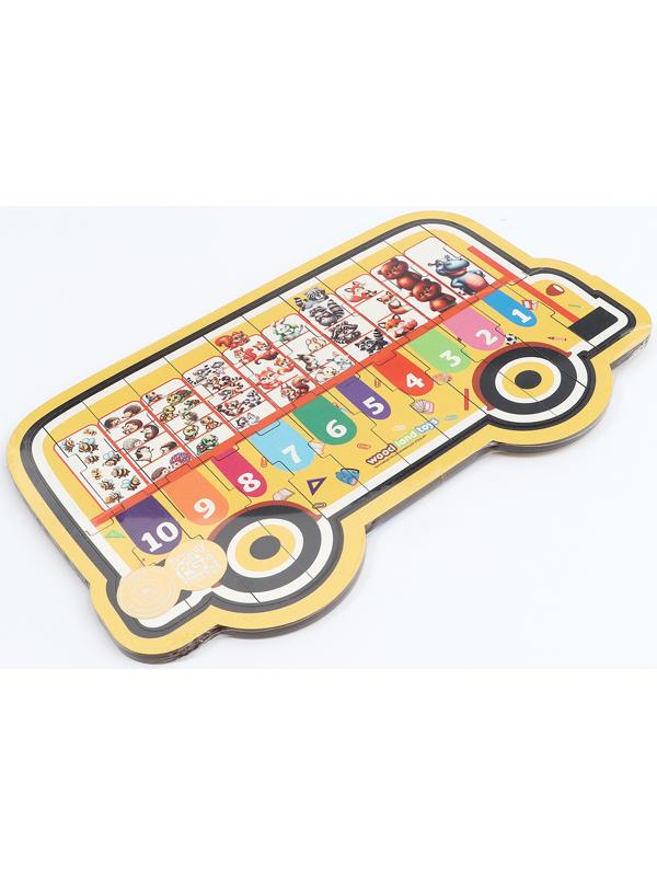 Обучающая игра «Автобус с цифрами» на подложке