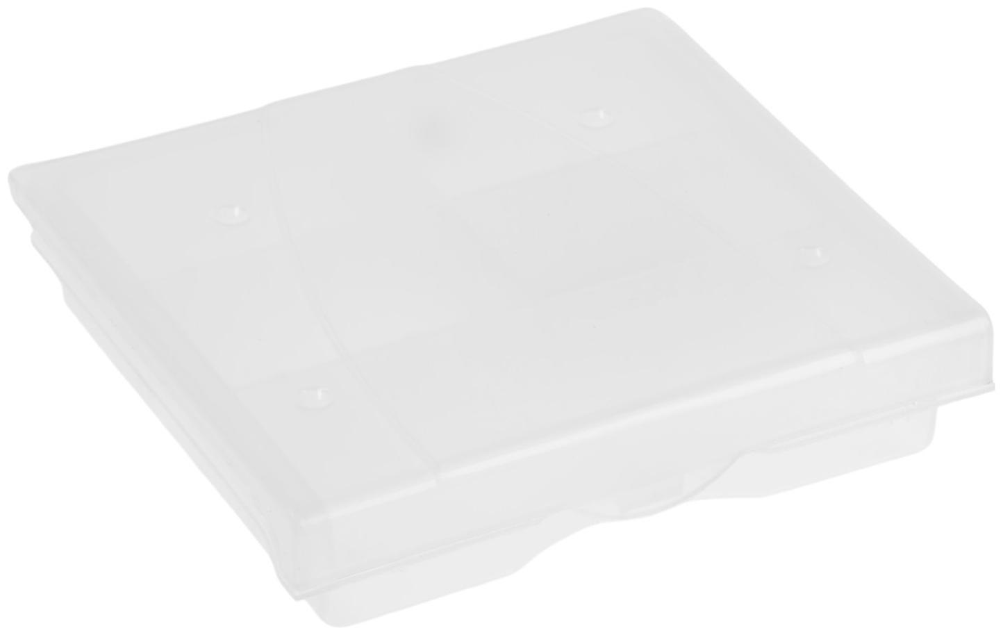 Органайзер с защелкой ТУНДРА, 5 отделений для крепежа, 148×133×30 мм, пластиковый