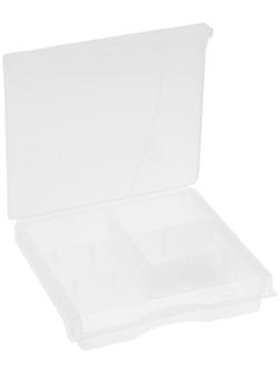 Органайзер с защелкой ТУНДРА, 5 отделений для крепежа, 148×133×30 мм, пластиковый