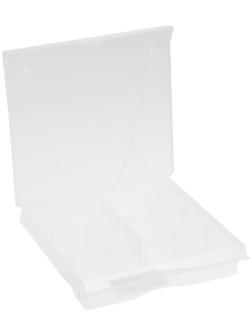 Органайзер с защелкой ТУНДРА, 5 отделений для крепежа, 175×165×36 мм, пластиковый